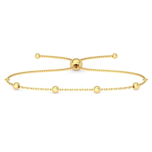 adjustable bracelet with gold plating