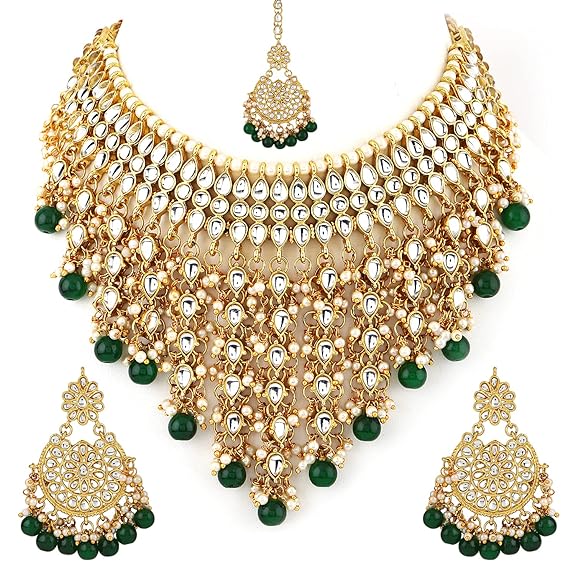 choker necklace set with traditional pearls