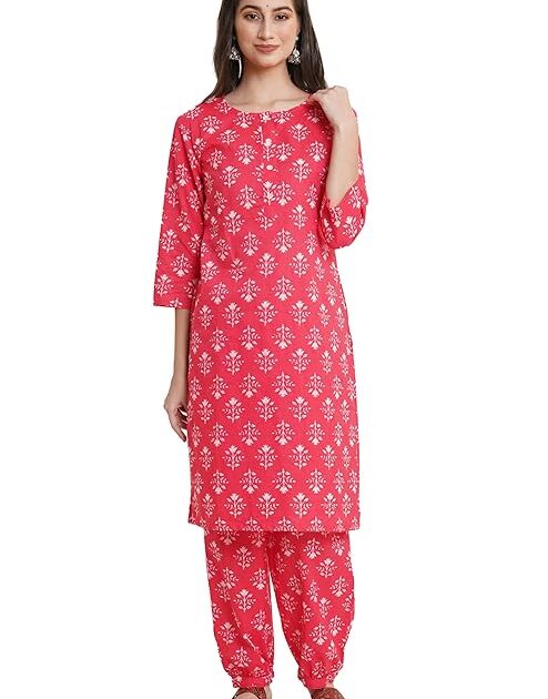 COTLAND Women Jaipuri Cotton Straight Kurta