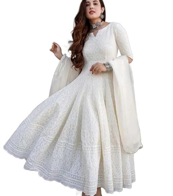 Cotton Anarkali Kurti with Dupatta