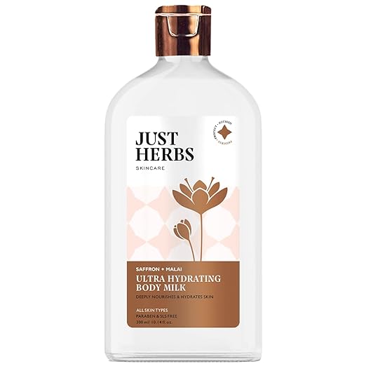 Just Herbs Saffron Malai Body Milk Lotion