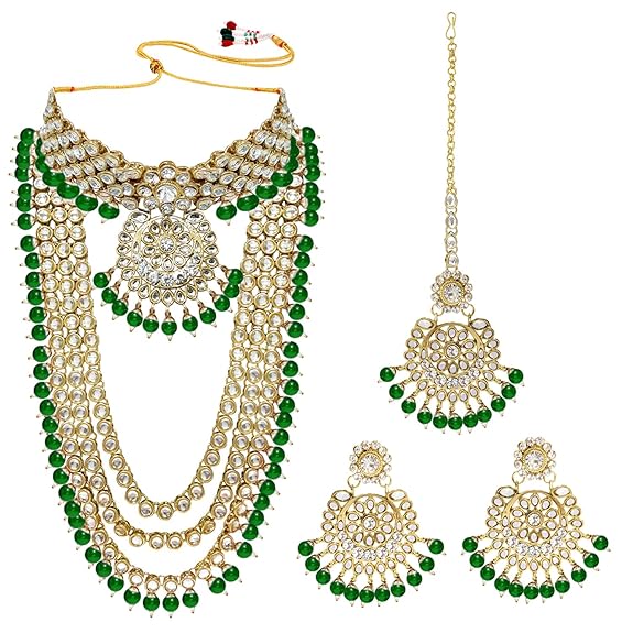 Kundan Bridal Necklace Jewelry Set for Women