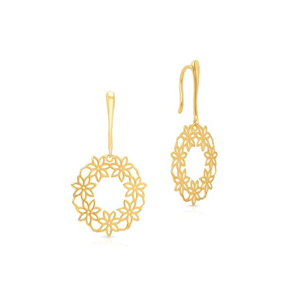 Malabar Gold and Diamonds 14kt earrings