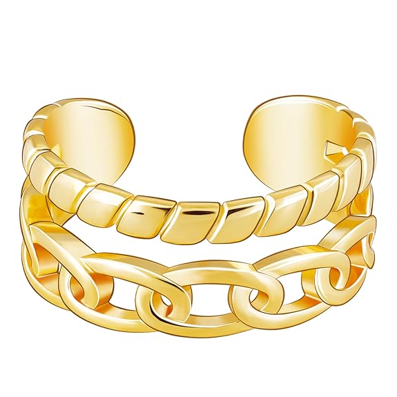 Silver Golden Ring for Women