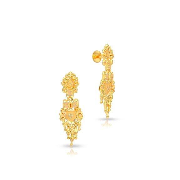 yellow gold earrings