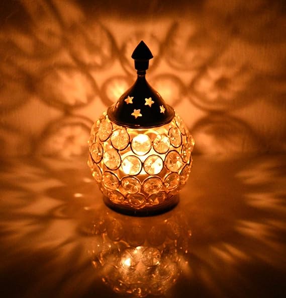 Brass crystal decorative oil lamp gift