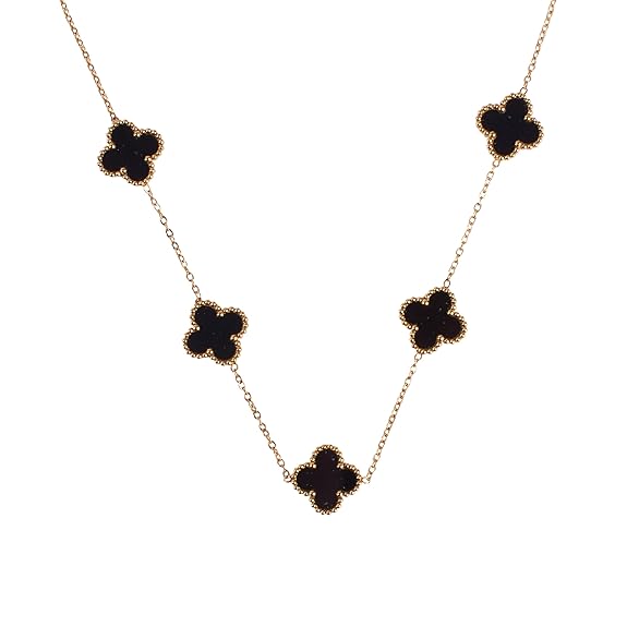 Charming Night Clover Necklace