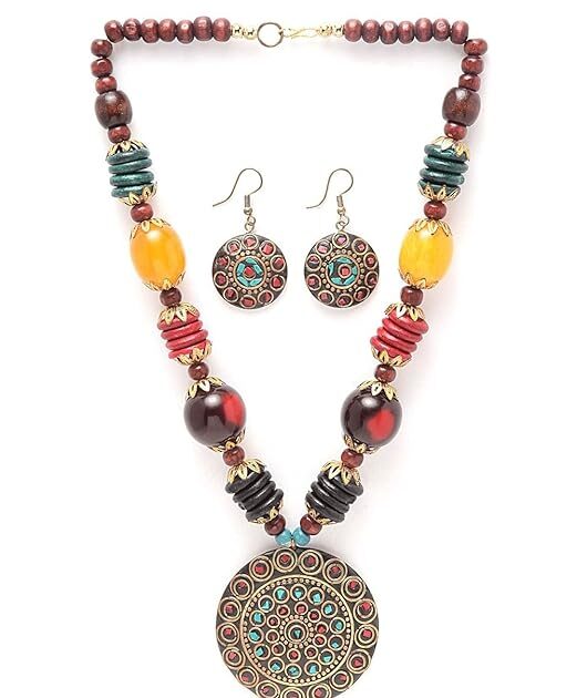 Elegant Tibetan pendant necklace jewelry