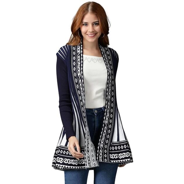 ICW Women Stretchable Knit Cardigan