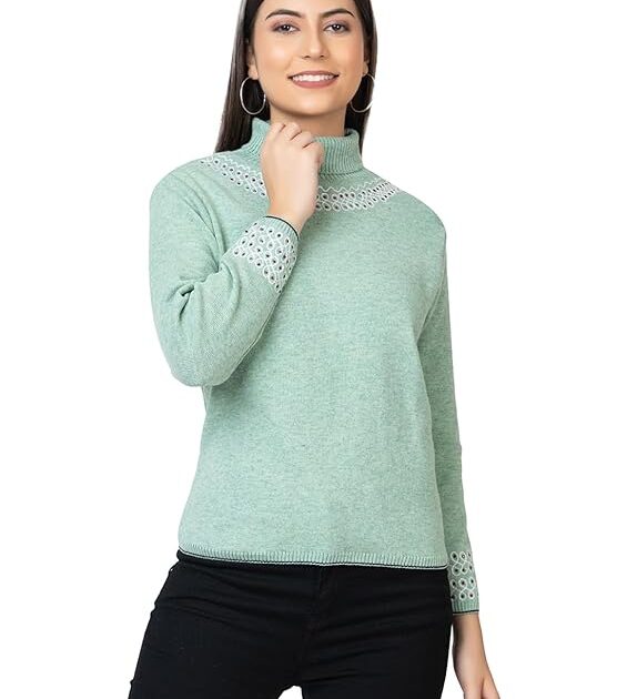 Kvetoo Women Woolen Sweater