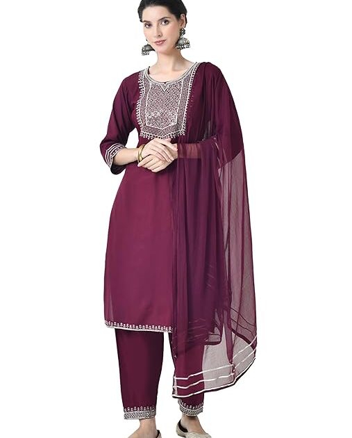 LIBOZA Women Cotton Salwar Suit