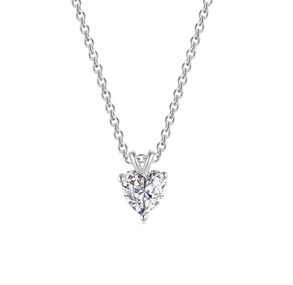 Nilu Cubic Zircon Heart Pendant