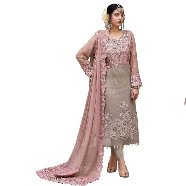 Pink Georgette Salwar Suit