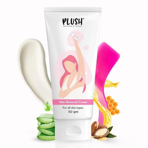 Plush hair removal cream for women