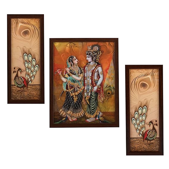 Radha Krishna painting set