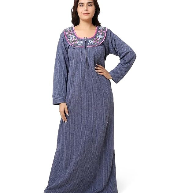 REN STAR Women Woolen Nighty