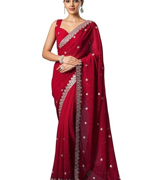 SAREE MALL Women Georgette Saree