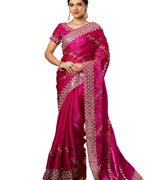 SIRIL Women Tissue Silk Saree