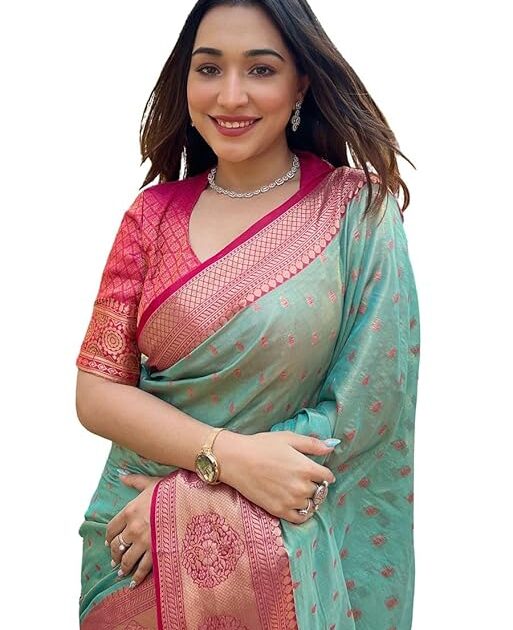 Women Kanjivaram Soft Silk Sarees