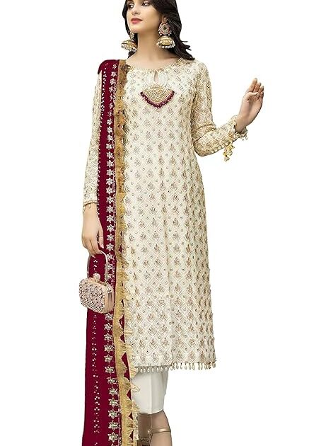 Women Semi-Stitched Georgette Salwar Suit