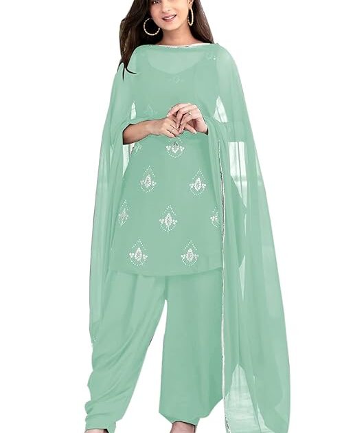 Women Semi-Stitched Punjabi Suit