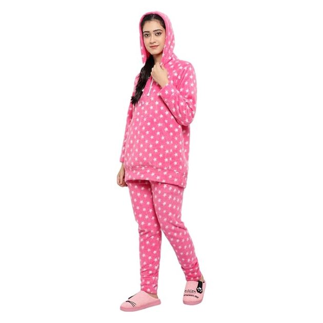 Women Wool Night Suit Set