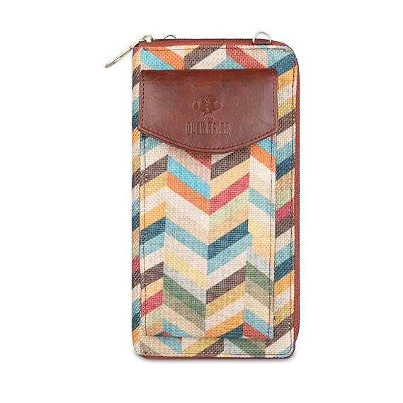 Wave Design Ladies Wallet Sling